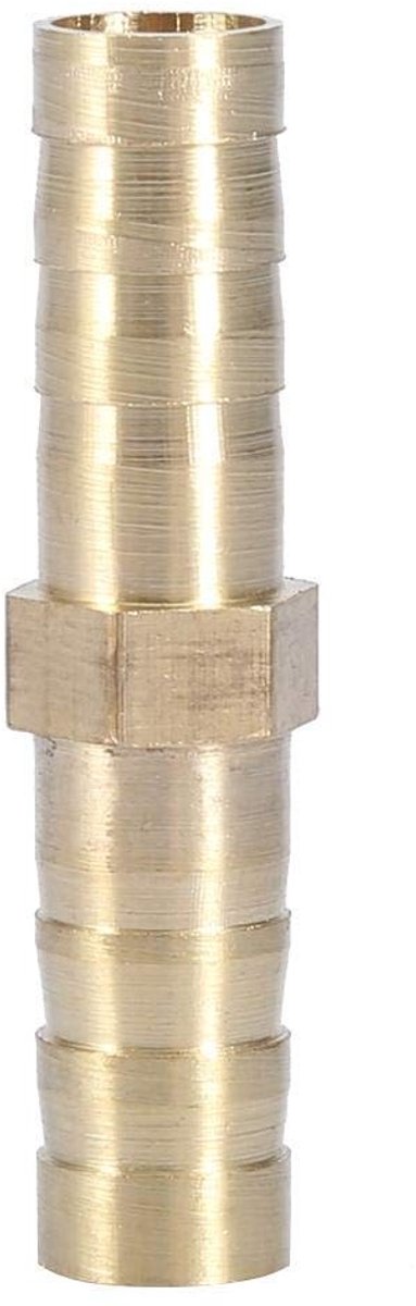 Dailygoods - Straight Barbed Wire - Slangadapter - Messing - Bi-directioneel - Slangverbinder - Geschikt voor 6/8/10/12/14/16/20 mm - 10 Stuks