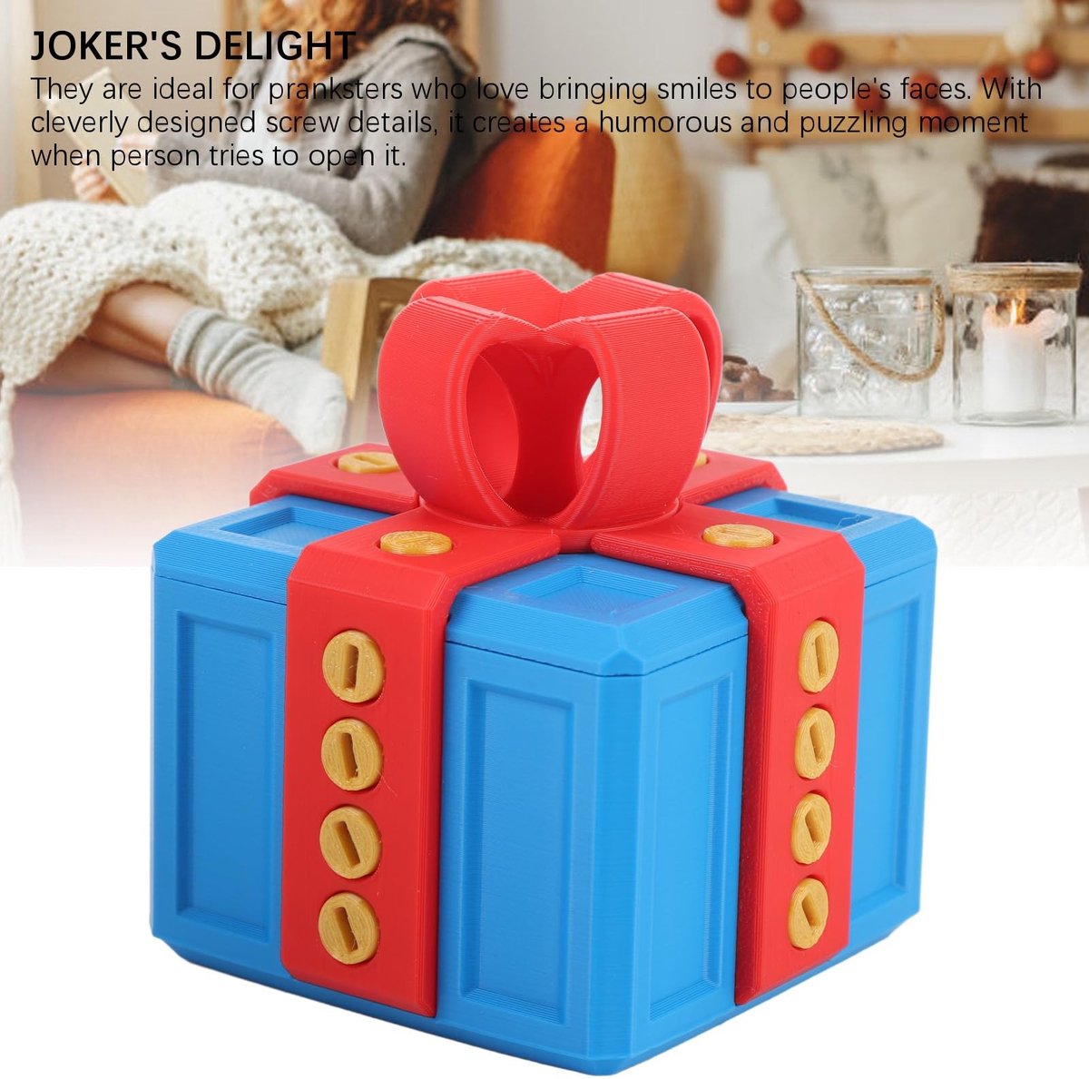 Dailygoods- Geschenkdoos 3D-geprint - Multifunctioneel - Grappig - Vervelend - Vakantiedecoratie - Veelgebruikte Nieuwigheid - Cadeau