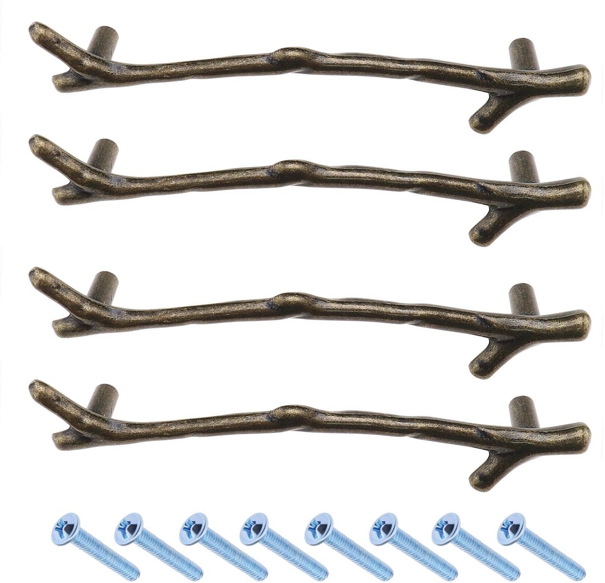 Dailygoods - Takvormige Handgrepen - Duurzaam en Elegant - Bronzen Kleur - Meubels - Perfect voor Modern Interieur - Ideaal voor Meubelrenovatie - Ges...