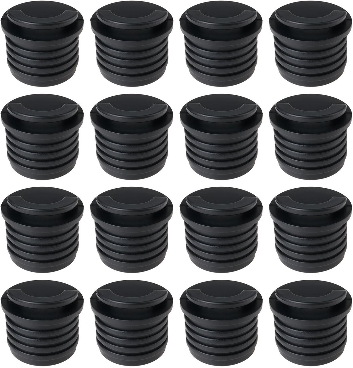 Dailygoods- Scupper Plugs 32 mm - 16 Stuks - Rubber - Betrouwbare Afdichting - Voor Kajaks/Kano's - Multifunctioneel Gebruik - Afvoerpluggen