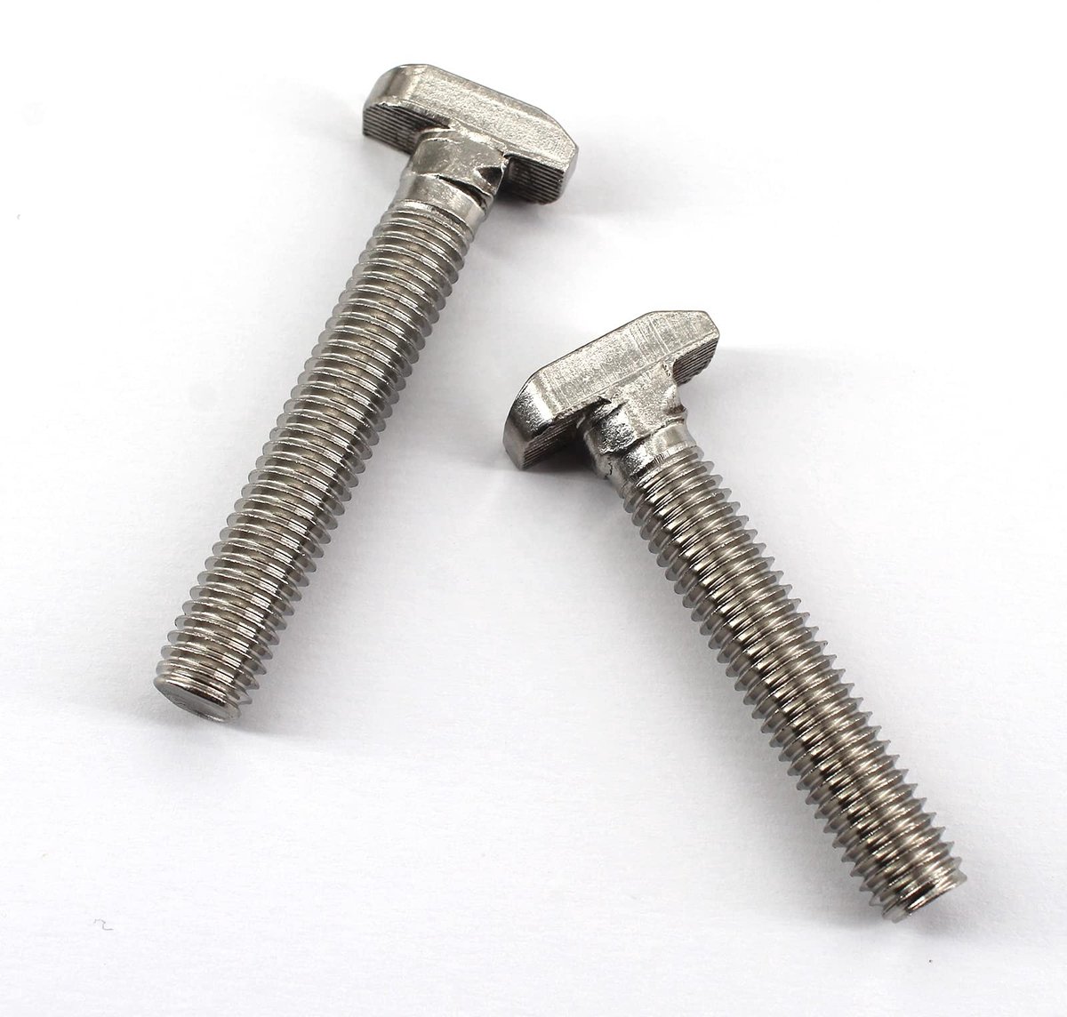 Dailygoods- T-groefbouten 304 roestvrij staal - M8 x 50 mm - 17,8 mm kopmaat - 20 stuks - hoge hardheid - anti-corrosie - Sleufbout