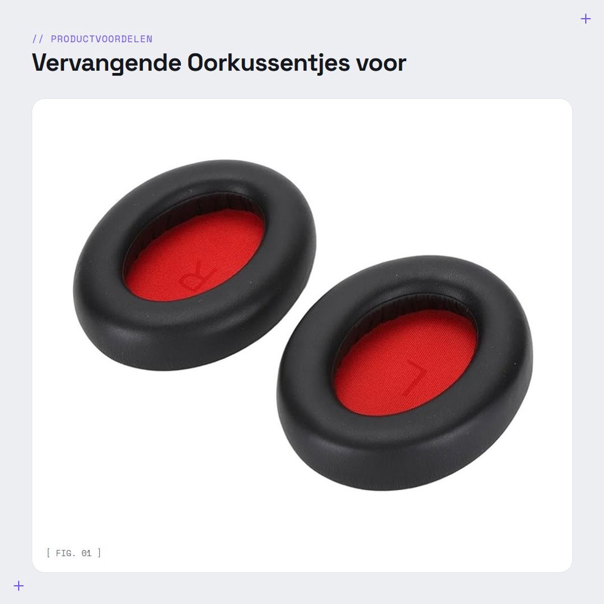Dailygoods- Oorkussentjes Vervangend - Hoofdtelefoon Accessoire - Eiwitleer - Geluidsisolatie - Traagschuim - Perfecte Pasvorm - Hoofdtelefoon Oorkussens