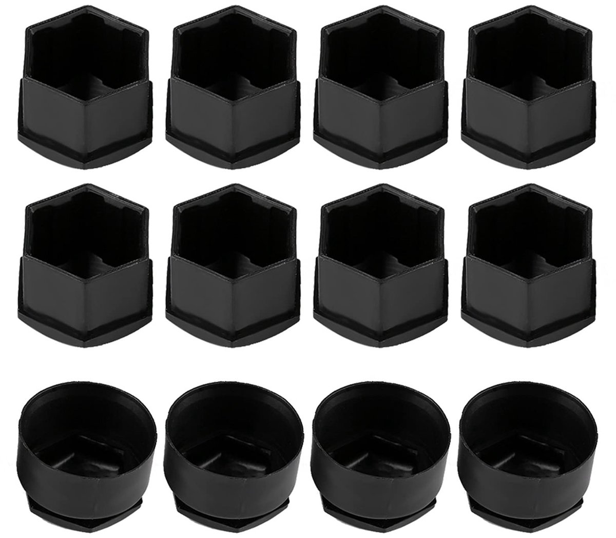 Dailygoods- Wielboutdop 17mm - 20 Stuks - Afdekkingen - Velgafdekking - Schroefdoppen - Eenvoudig te Installeren - Hoogwaardig Nylon PA66 - Wielmoerafdekking