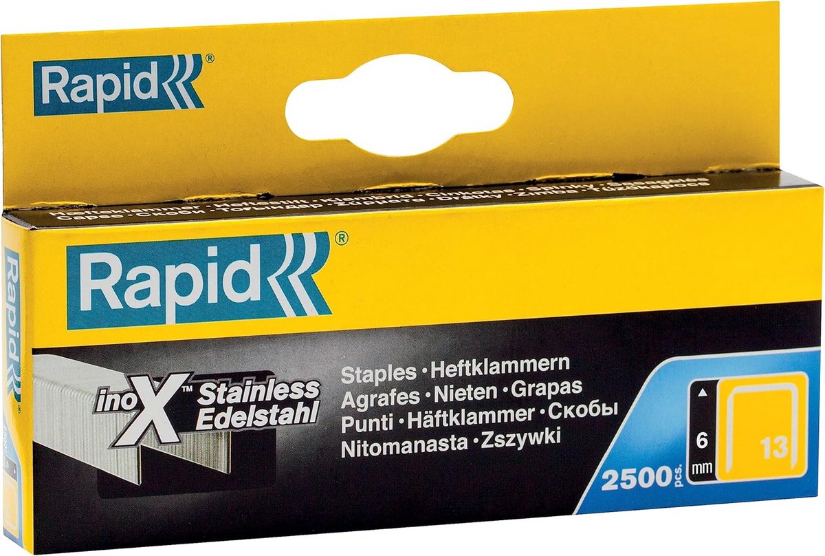 Metaal Nieten - Krammen Vellen - Materiaal Bevestigen - Roestvrij Staal - 6mm 2500 Stuks - Metaalkleur