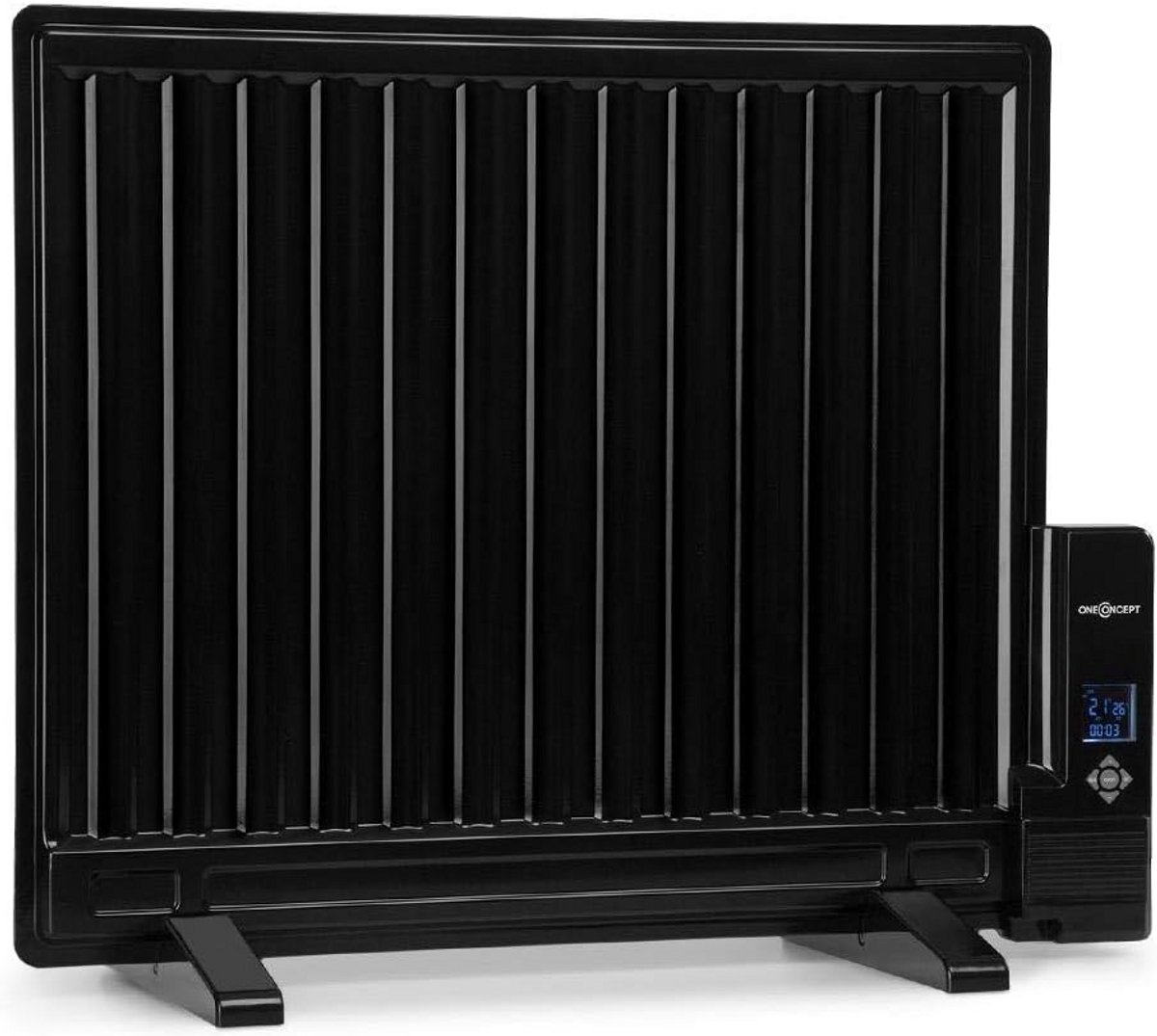 Olie Radiator - Verwarming - Ruimte Verwarmen - Wandmontage - 600 Watt - Zwart