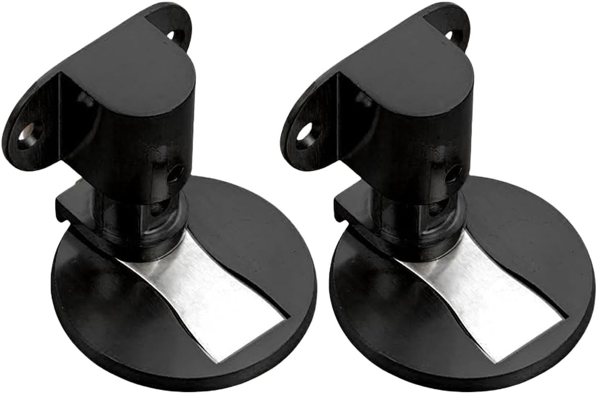 Dailygoods- Deurstopper Magnetisch - Verstelbare Deurbuffer - Zelfklevend - Roestvrij Staal - 2 Stuks - Geschikt voor Diverse Deuren - Deurwig