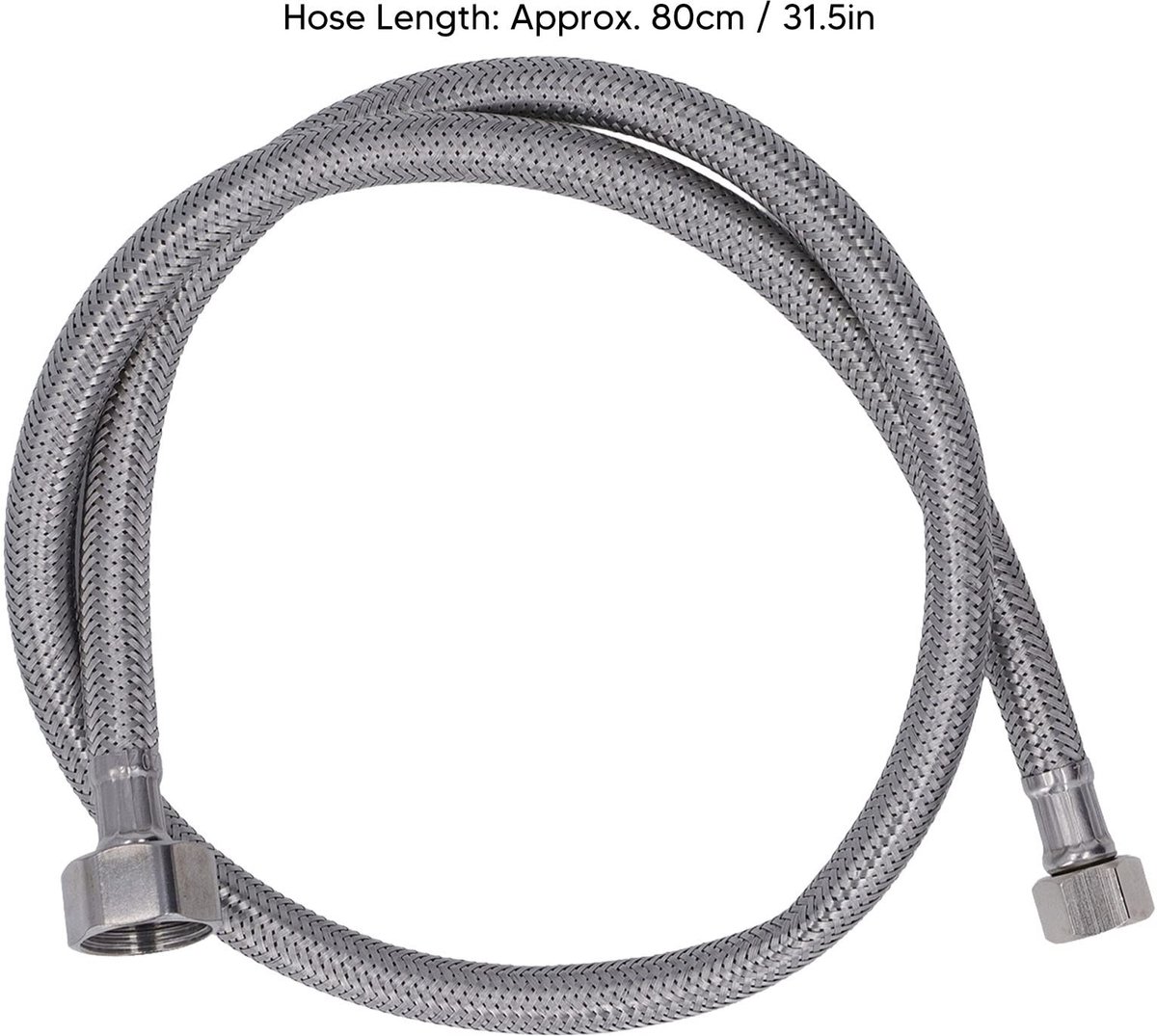 Dailygoods- Bekerwasmachine Hogedruk Vijf-gaats Mondstuk - Roestvrij Stalen Bekerring - Slang 80cm - Driewegklep - Antislip Rubberen Ringen - Gemakkelijk Vlekken Verwijderen - Glazenspoeler