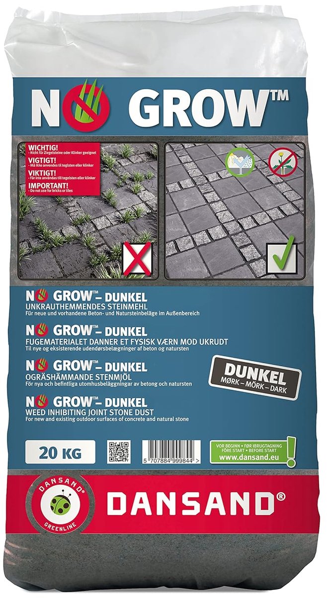 Voegzand - Bestratingszand Oprit - Onkruid Vrij Houden - Onkruidremmend - 20 kg - Grijs