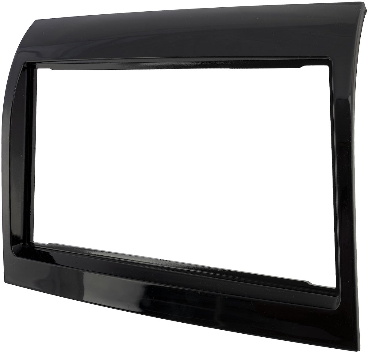 Dailygoods - Frame/frontplaat/2 DIN-adapter voor autoradio - Geschikt voor Citroën Jumper - Kunststof lijst - Ideaal voor Fiat Ducato en Peugeot Boxer