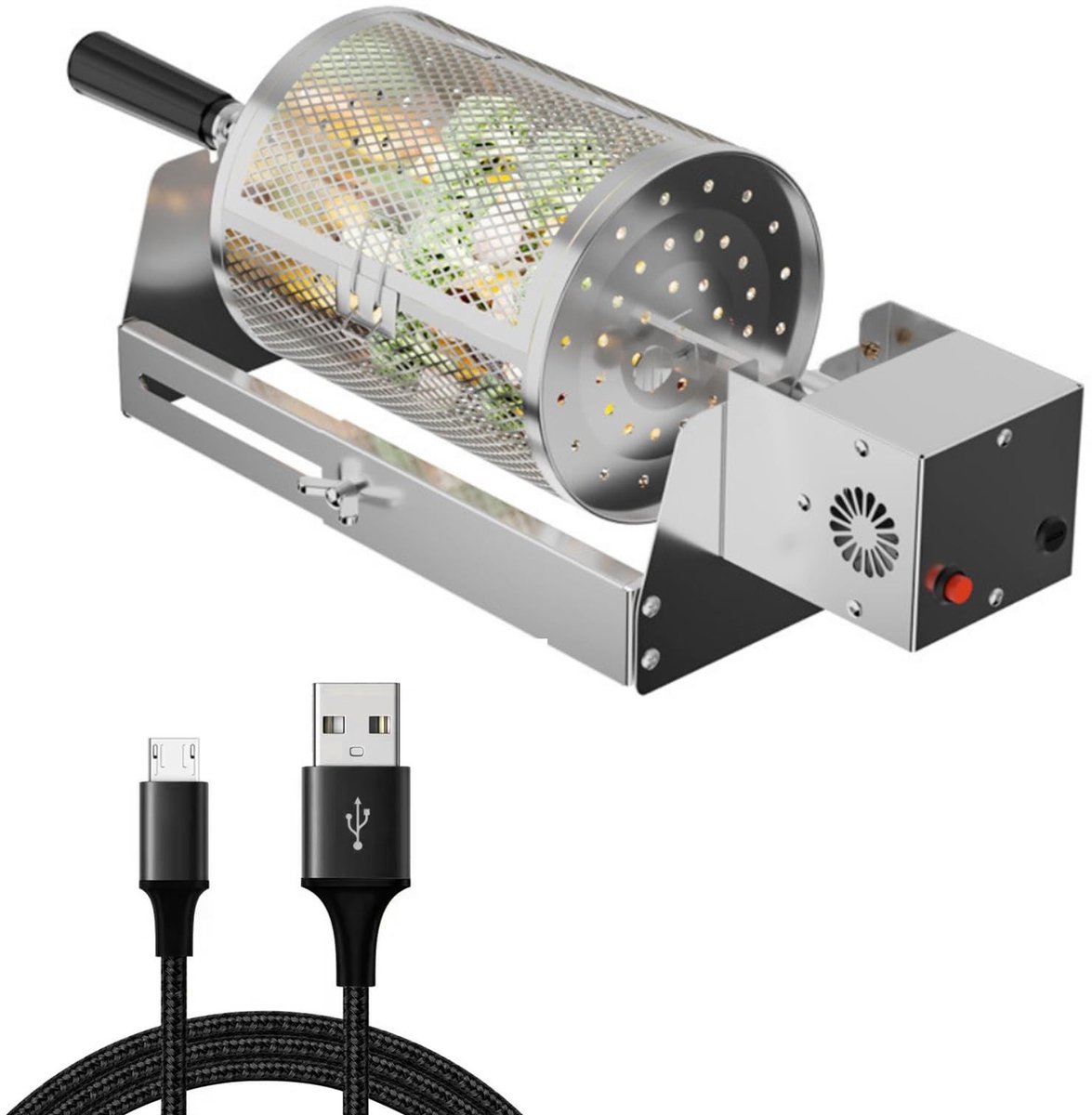 Dailygoods - Automatische Roterende Grillmand voor BBQ en Kebab