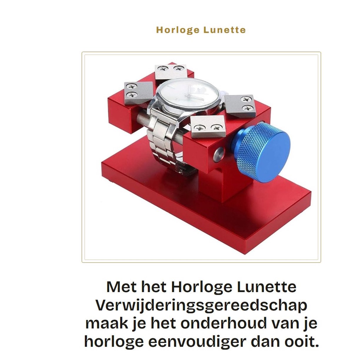 Dailygoods - Horloge Lunette Verwijderingsgereedschap - Draagbaar Horloge Opener - Roestvrij Staal - Praktisch voor Batterijvervanging - Geschikt voor...