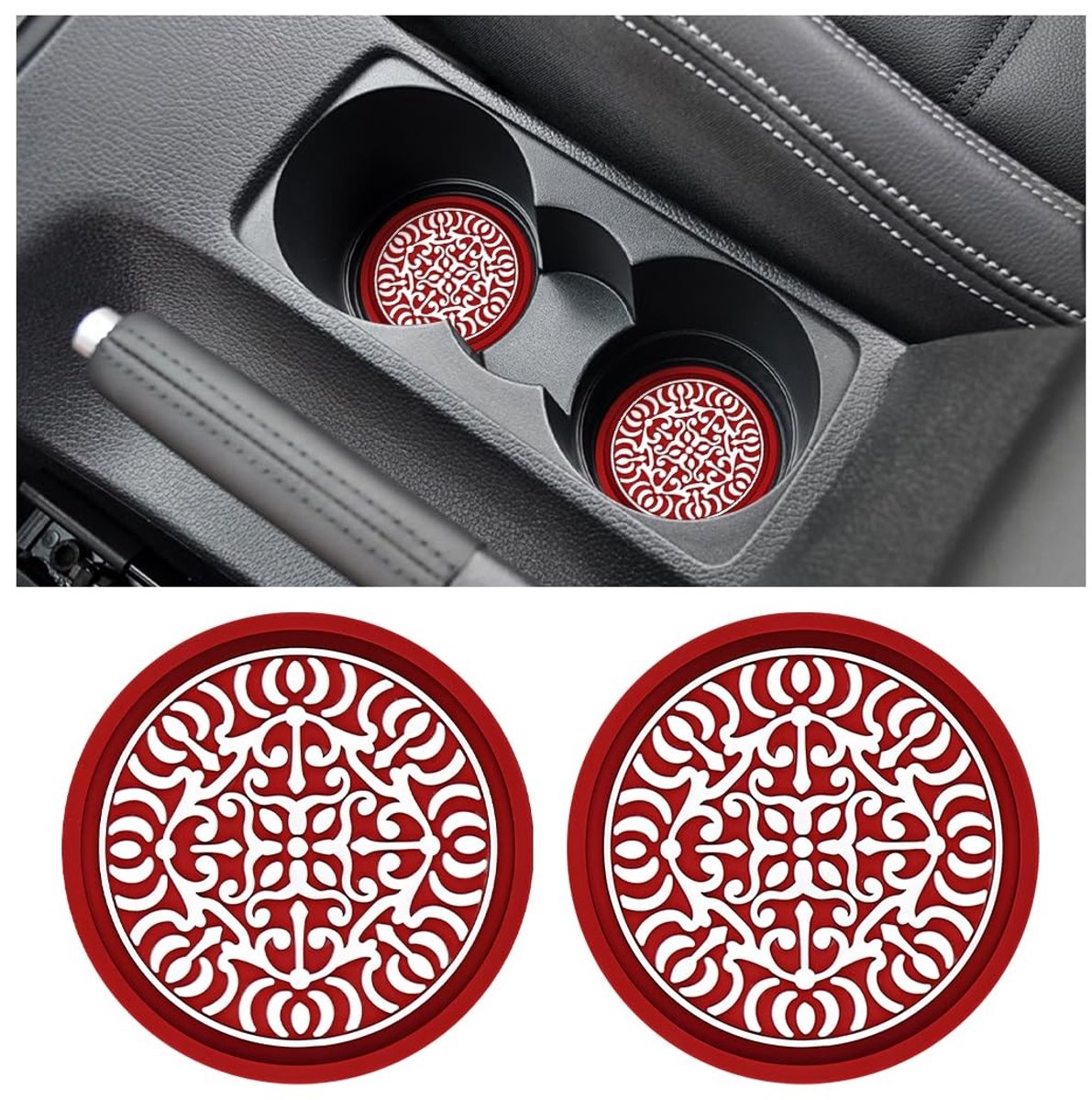 Dailygoods- Bekerhouder Universeel - Set van 4 - Hoge Temperatuurbestendigheid - Zacht Rubber - Kras- en Slijtvast - Gemakkelijk te Reinigen - Onderzetters