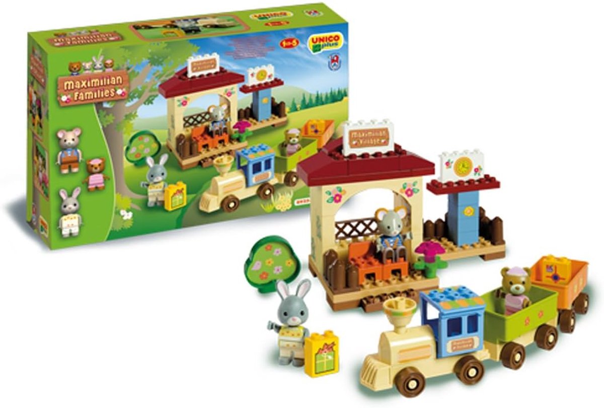 Hobby Treinset - Modelbouw trein - Creatief bouwen - Geen montage nodig - 68 delig - Multicolor