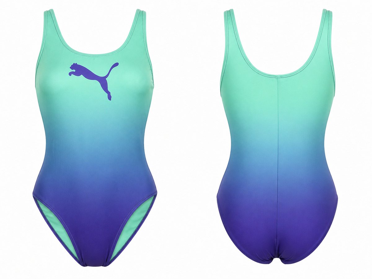Puma classic damesbadpak swimsuit Paars