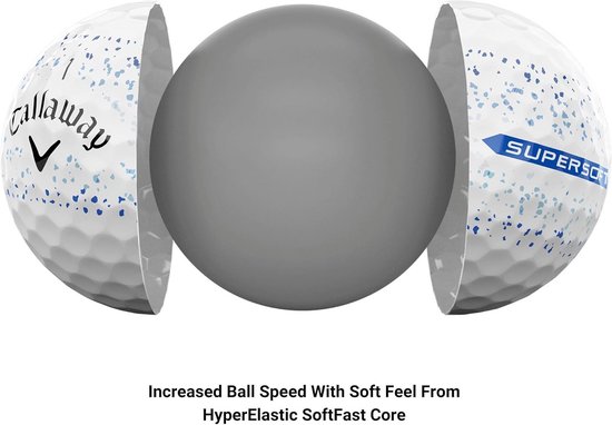 Golf Ballen - Sport Ballen - Lange Afstand - Zachte Voel - Twaalf Stuks - Blauw Gespikkeld van GOLF — afbeelding 4
