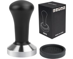 Koffiestamper - Espresso Barista - Koffie Bereiden - Roestvrij Staal - 51 mm - Zwart