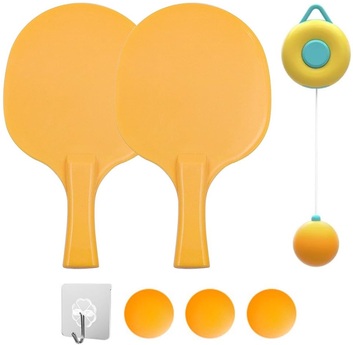 Dailygoods - Tafeltennistrainerset - Indoor Hangpingpong - Verstelbaar en snel te installeren - Ideaal voor training - Veilig en geurloos - Geschikt v...