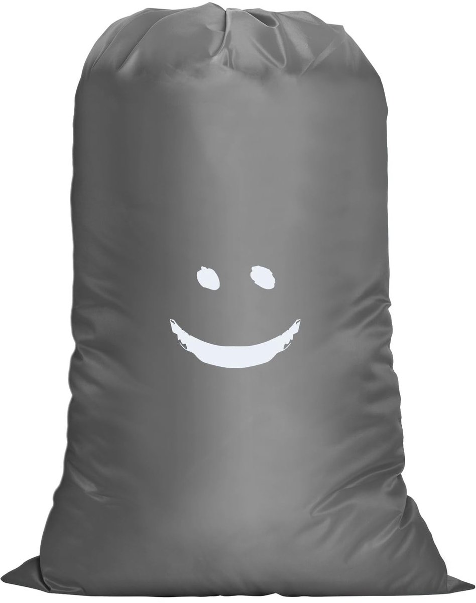 Dailygoods - Waszak voor reizen - Waterdicht - Grote capaciteit - Grijs - Vuile was wasverzamelaar - Perfect voor studentenhuizen en camping