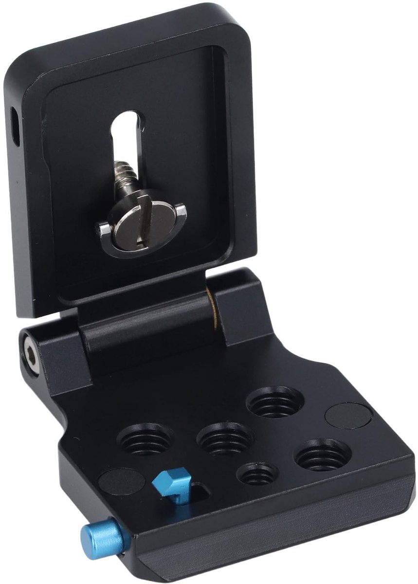 Dailygoods- L-beugel Compact - Opvouwbaar - Lichtgewicht - Antislip - 1/4/3/8 Inch Schroefgat - CNC-gefreesd - Camera Statief