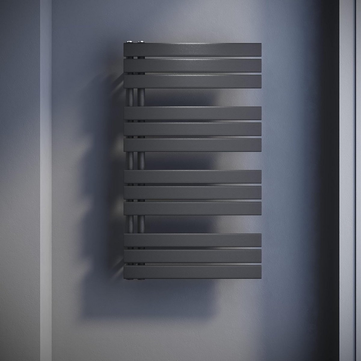Badkamerradiator - Handdoekwarmer Paneel - Badkamer Verwarmen - Zijaansluiting - 1038x600 mm - Antraciet