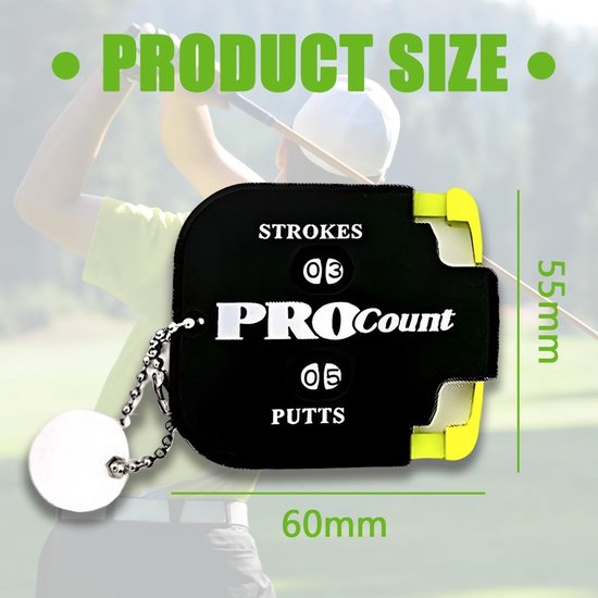 Dailygoods- Puntenteller Compact - Golfclubteller - Slagteller - Handteller - Duurzaam ABS - Eenvoudige Reset - Golfteller van Dailygoods — afbeelding 2