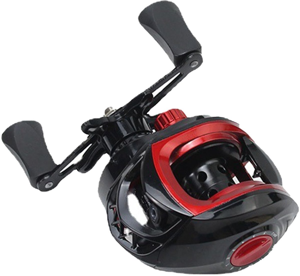 Dailygoods- Vismolen Krachtig - Baitcasting - Lange Gegoten Spoel - Duurzaam Metalen Materiaal - Gebruiksvriendelijk Ontwerp - Geschikt voor Zoutwater en Zoetwater - Baitcasting Reel