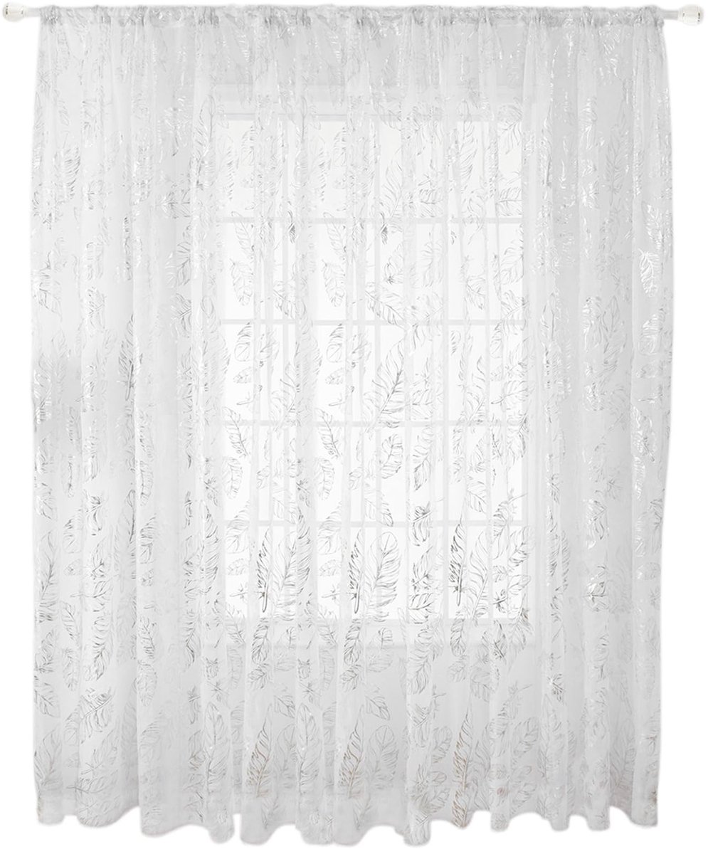 Dailygoods- Gordijnen 1 Paneel - Voile Sheer Gordijn - Transparant Design - Geborduurd Pat