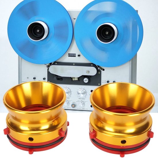 Dailygoody - Hub Adapters - Aluminium - Universeel - 10 Inch - Reel-to-Reel Tape Recorders - Geschikt voor diverse merken - Accessoire van Merkloos — afbeelding 3