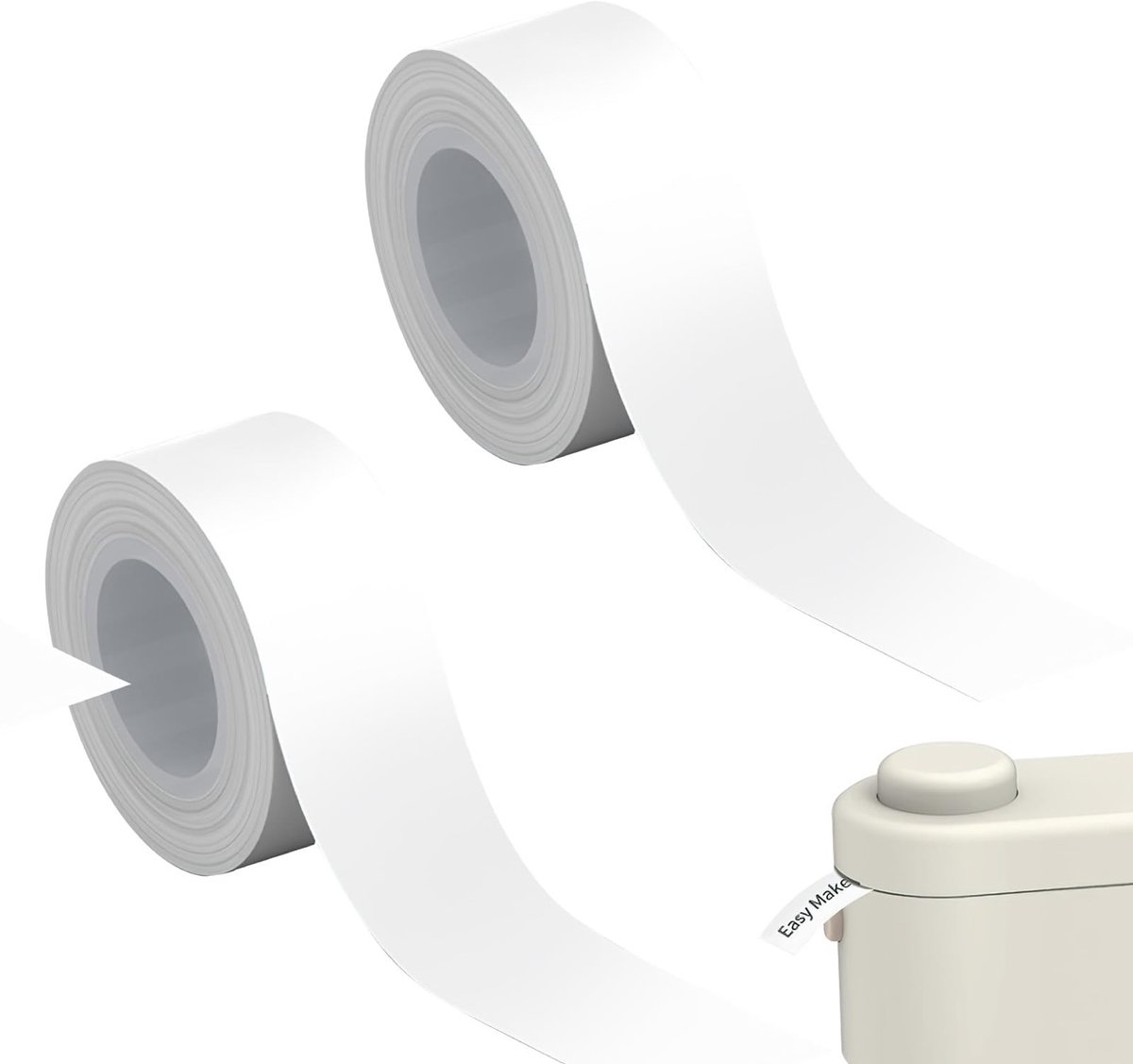 Dailygoods- Labeltape 16 mm x 4 m - Thermische Etiketten - Zelfklevend - Compatibel met L1/Q1/M1 - Ideaal voor Kantoor/Keuken - Op Maat te Snijden