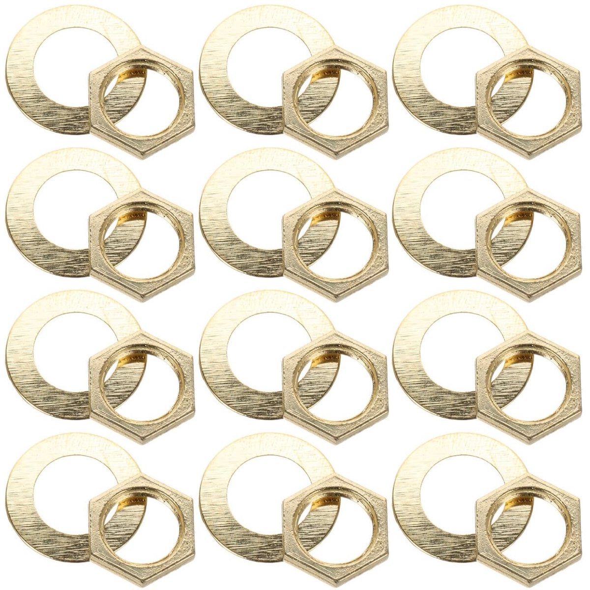 Dailygoods- Horloge Onderdelen Set - Vervangende Moeren/Ringen - Montage Accessoires - Reparatie Horloge - Quartz Horloge - Goede Pasvorm - Horlogeonderdelen