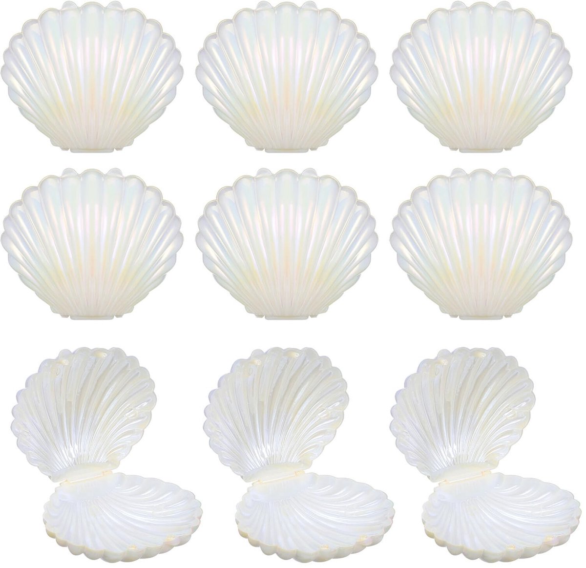 Dailygoods- Snoepdoosjes 30 Stuks - Schelpvorm - Geschenkdozen - Cadeaudoosjes - Snoephouder - Decoratief Design - Cadeaudoos