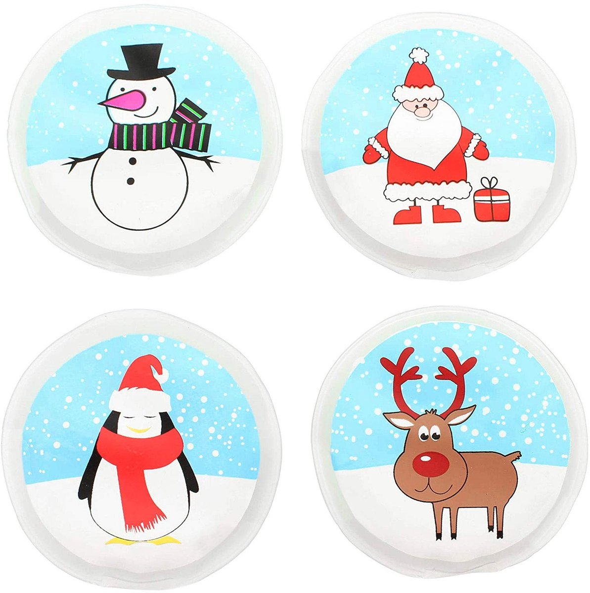 Dailygoods- Handwarmers Oplaadbaar - Herbruikbare Warmtezakjes - Warmtepads - Lichtgewicht - Set van 4 - Zachte Hoes van 100% Kunststof