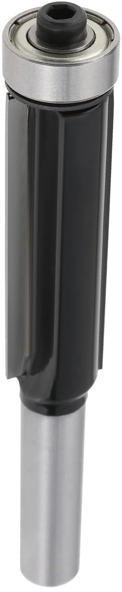 Dailygoods- Flush Cutter 8mm Schacht - Snijdiameter 12,7mm - Totale Lengte 83mm - Geschikt voor Freesmachines - Beschermende Coating - Spaanvrij Frezen - Frees