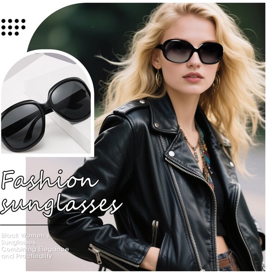 Zonnebril Heren/Dames - UV400 Bescherming - Oversized - Gepolariseerde Lens - 2 Paar - Klassieke Stijl - Zonnebrillen — afbeelding 5