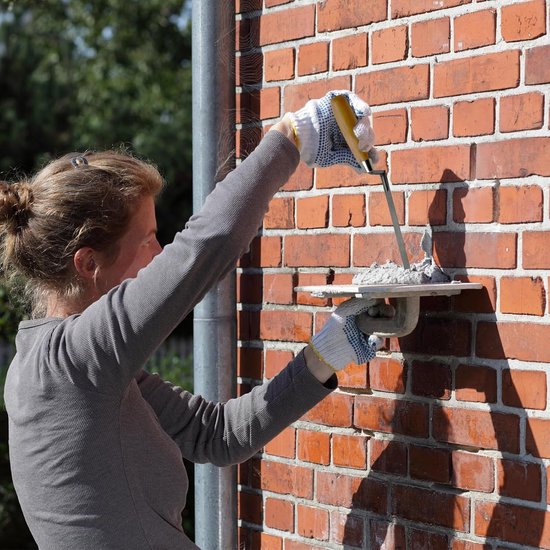 Troffel Baksteen Jointer - Metselgereedschap Vinger - Mortel Richten - Roestvrij Staal - 10mm - Zilver — afbeelding 3