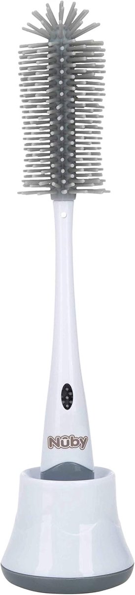 Flessenborstel - Reinigingsborstel - Flessen Schoonmaken - Inclusief Speenborstel - 26 cm - Wit