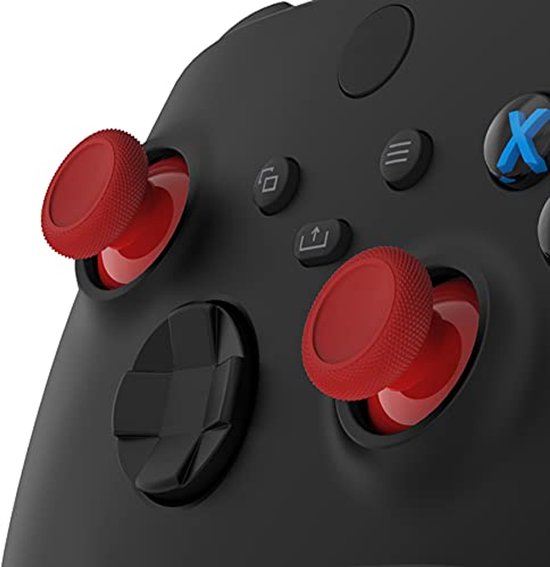 Vervangende Duimstokken - Analoge Sticks - Controller Personaliseren - Perfecte Pasvorm - 2 Stuks - Crimson Rood — afbeelding 3
