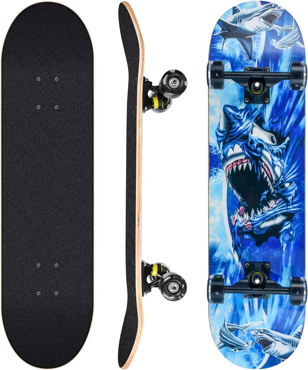 Compleet Skateboard Outdoor Board Buiten Gamen 8 Lagen Esdoorn 787 x 203 cm