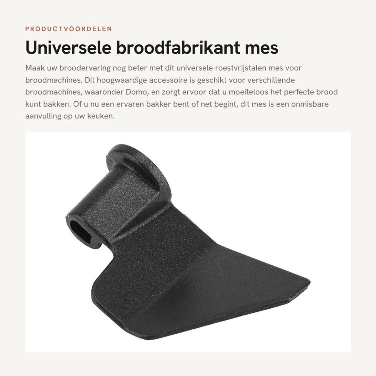 Dailygoods- Broodfabrikant - Roestvrij Stalen Palet - Universeel - Duurzaam - Lichtgewicht - Gemakkelijk te Reinigen - Afmetingen 65x38mm - Broodmachine