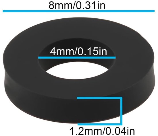 Dailygoods - 6 Stuks Vervangende Ringen voor Golfclub Hoofd van Dailygoods — afbeelding 3