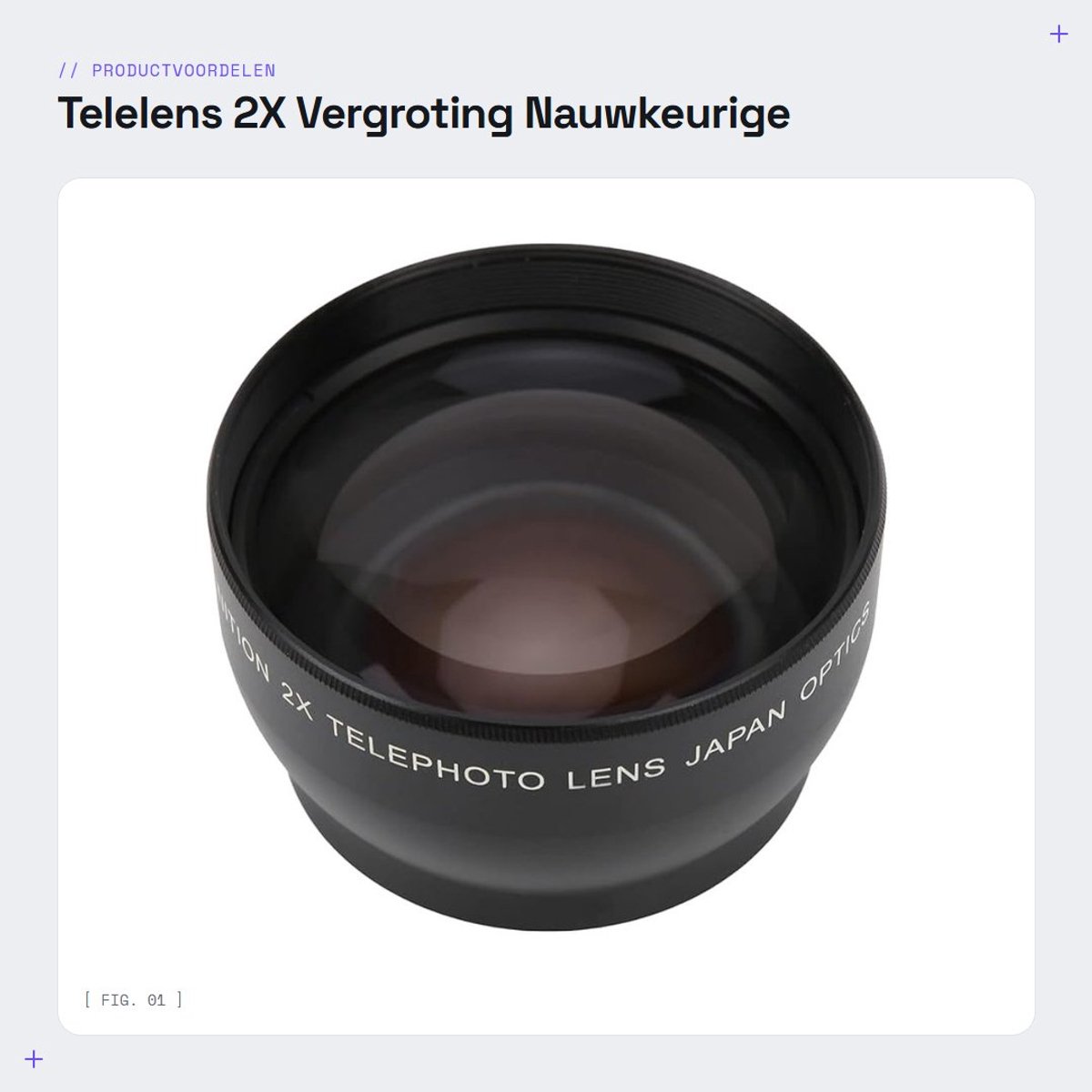 Dailygoods- Telelens 2X Vergroting - Aluminium Teleconverter - Camera Lens - Nauwkeurige Scherpstelling - Geschikt voor 49mm Lens - 24/7 Klantenservice