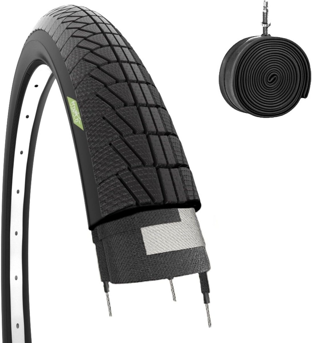 Fietsband en binnenband - Reservewiel set - Kinderfiets reparatie - Butyl binnenband - 16 x 1.75 inch - Zwart