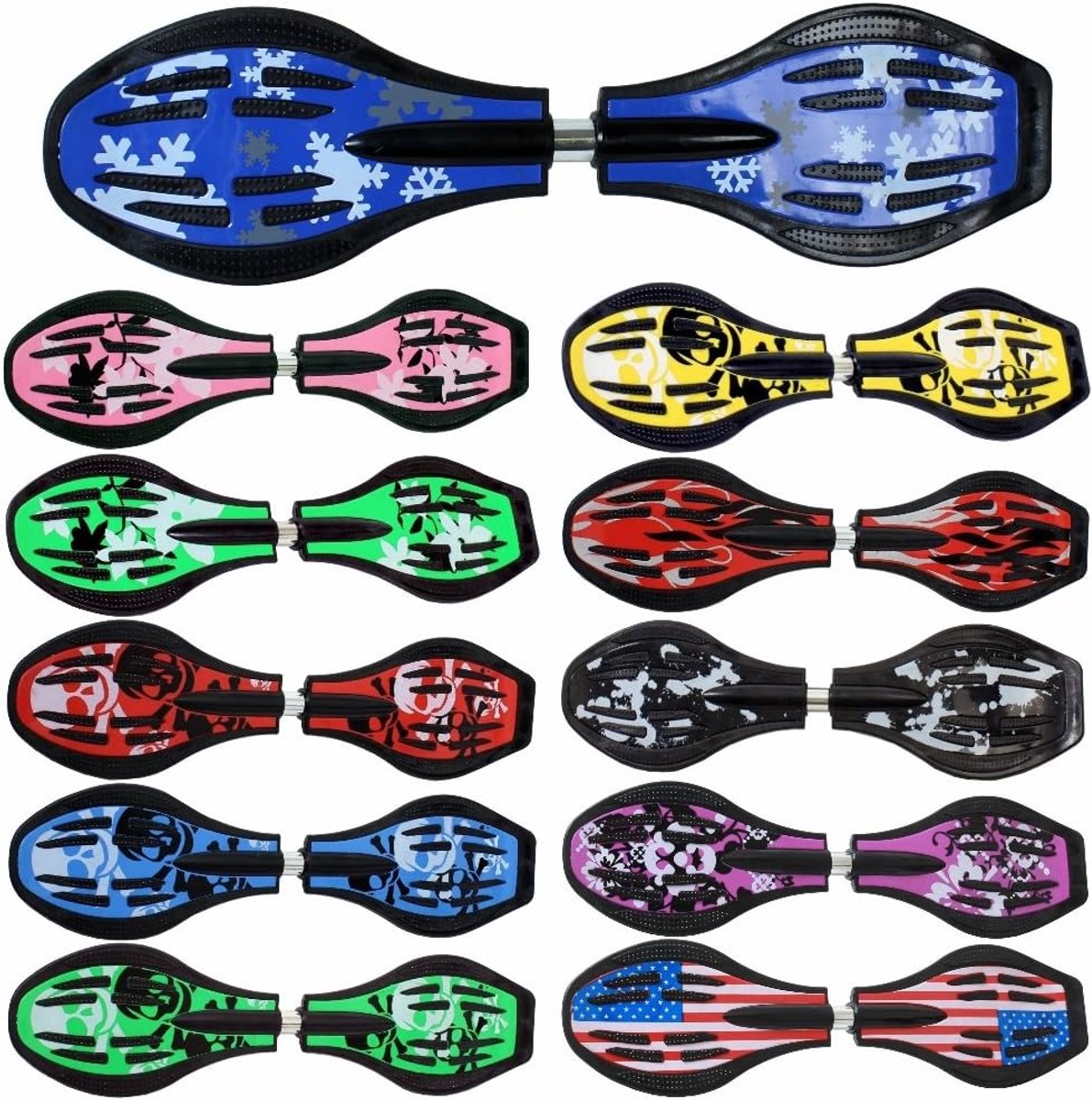 Waveboard Original Casterboard Buiten Bewegen ABEC9 Kogellagers 86cm Sneeuwvlok