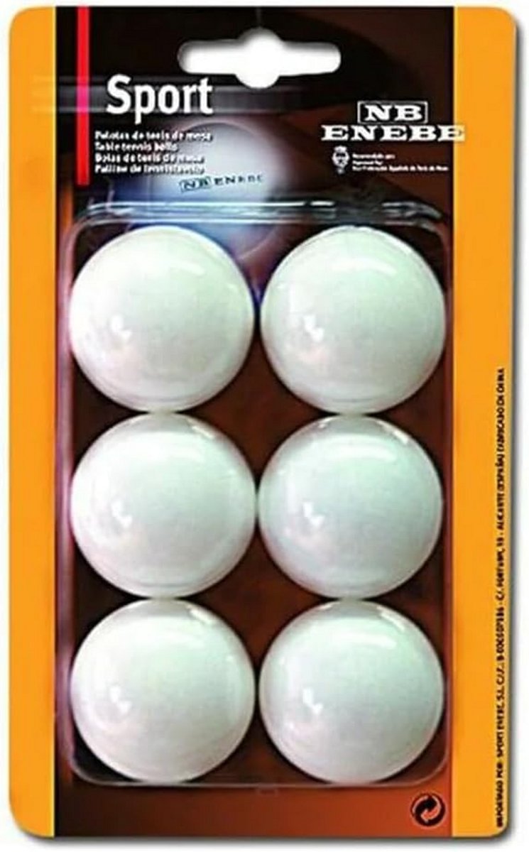 Tafeltennisballen - Balletjes - Wedstrijd Spelen - ITTF Goedgekeurd - 6 Stuks - Wit
