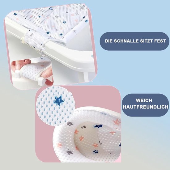 Baby Badzitje - Baby Douche Stoel - Veilig Baden - Verstelbare Maat - 0-3 Jaar - Wit — afbeelding 5