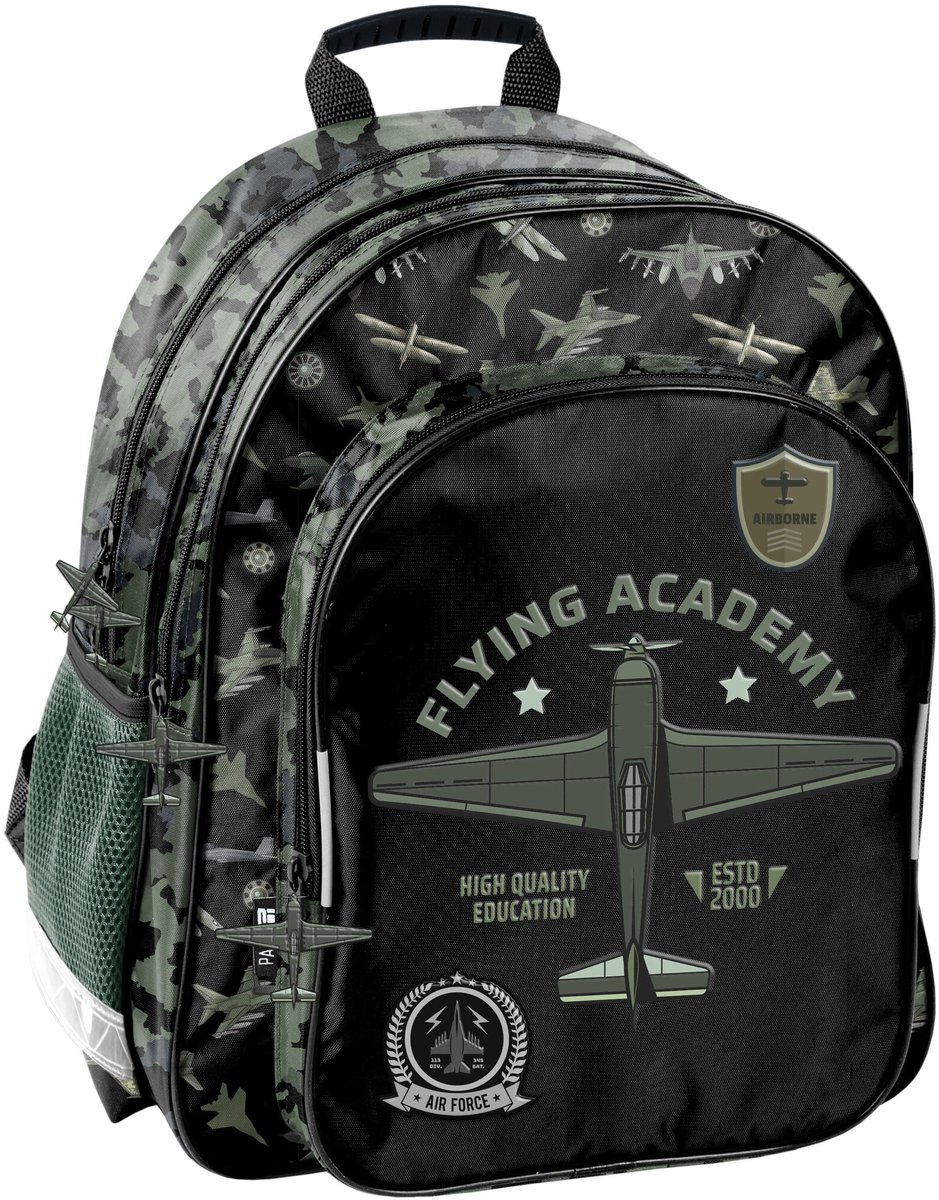 PASO Rugzak Vliegtuig - 38 x 29 x 16 cm - Polyester