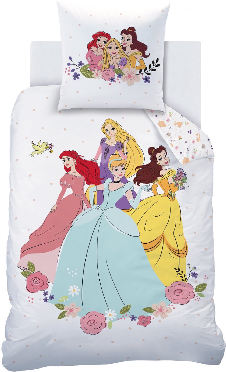 Disney Princess Dekbedovertrek Ball - Eenpersoons - 140 x 200 cm - Katoen