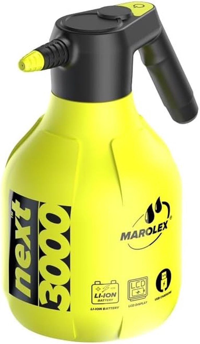 Accu-sproeier - Drukspuit Tuin - Planten Besproeien - LCD Batterij-indicator - 3000 ml - Wit