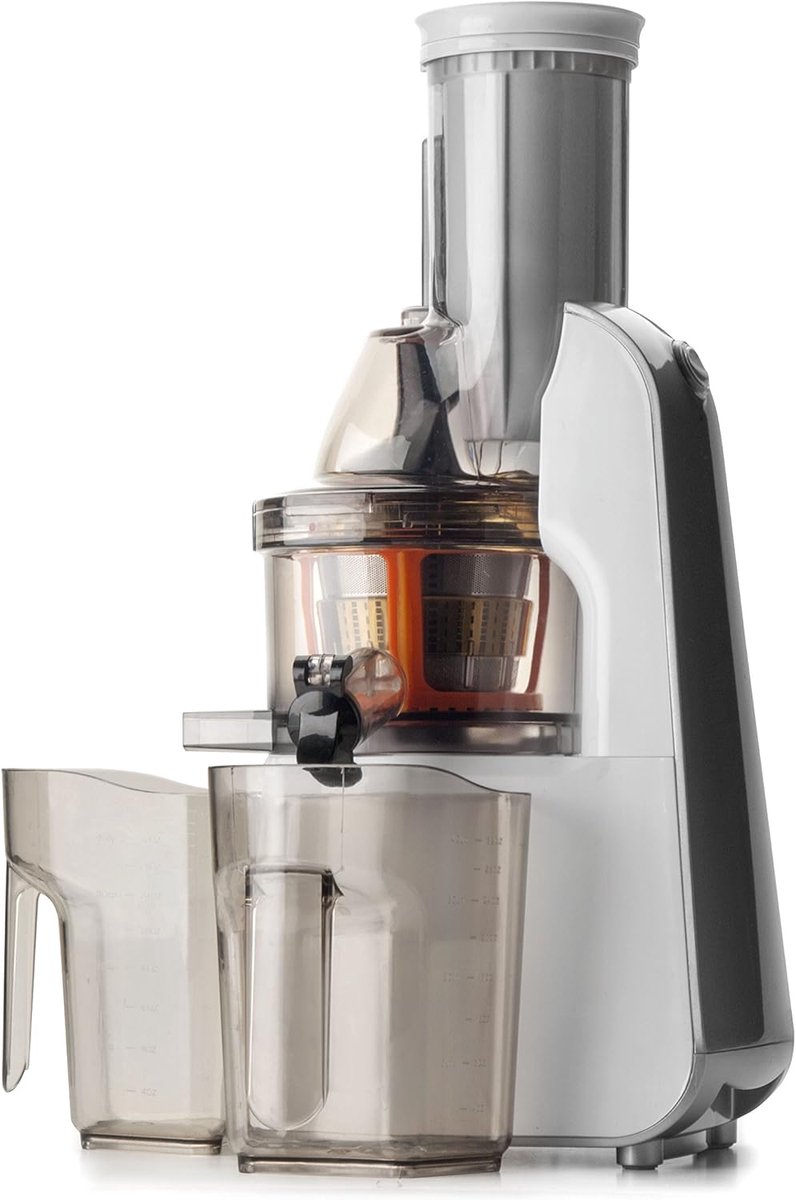 Langzame Sapcentrifuge - Slow Juicer - Gezond Sap Maken - Stille Motor - 240 Watt - Grijs