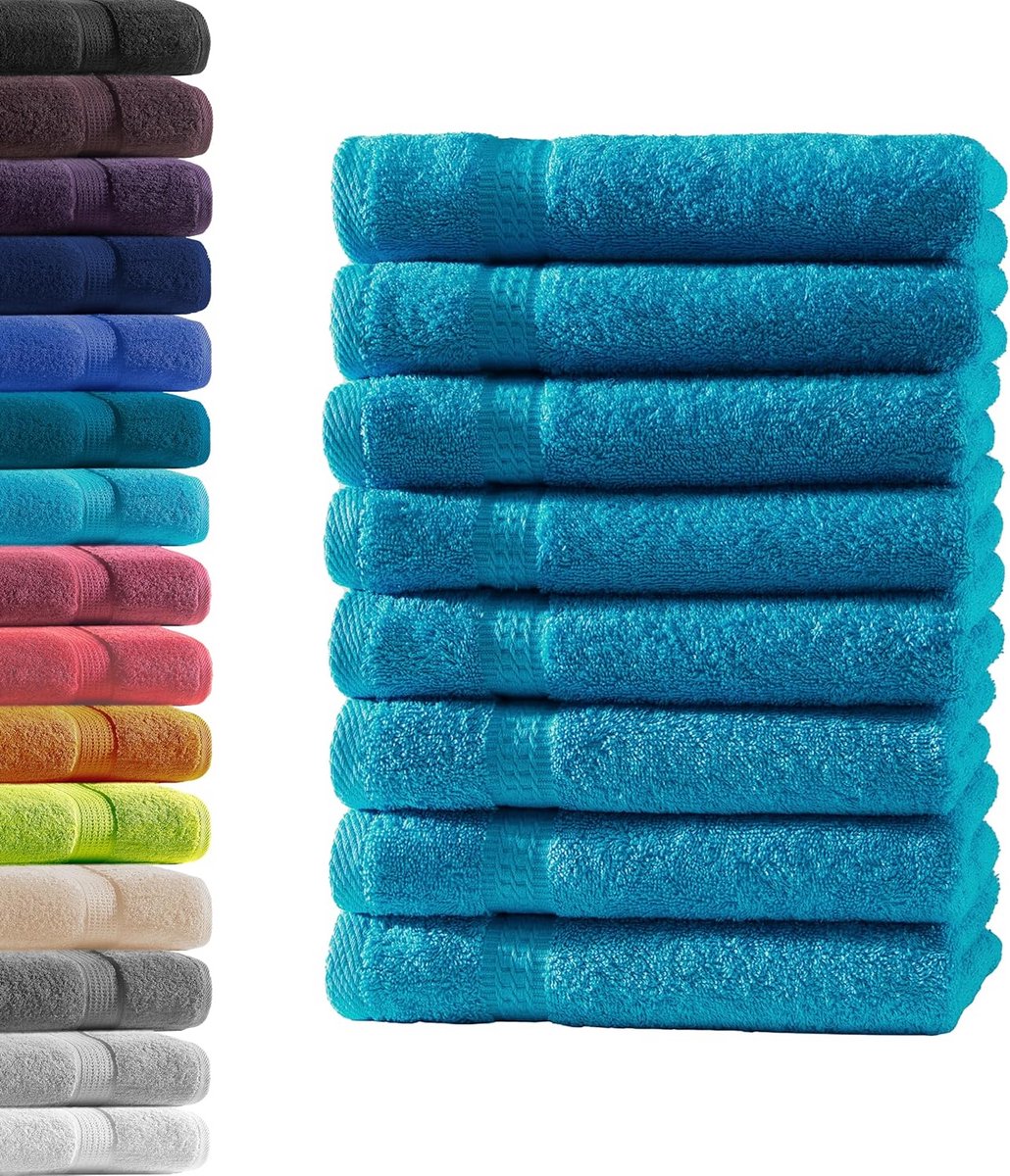 Gastendoekje - Badstof doek - Huidverzorging - Oeko-Tex gecertificeerd - 30 x 50 cm - Turq